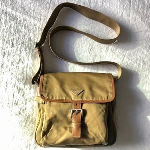 Prada Nylon Crossbody with Leather Trim